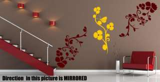 Ƹ̵̡Ӝ̵̨̄Ʒ Floral Trio Giant Wall Decor Art Stickers  