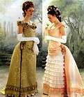   3012 OOP Victorian/Civil War Bustle Gown Costume Pattern Sz 6 10