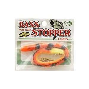  K&E Fish Lures Bass Stopper Worm Firetiger Everything 