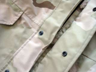 US Military Parka Cold Weather Desert Camouflage Nylon Rain Coat 