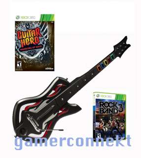 Rock Band 3 + Guitar Hero Warriors of Rock Bundle NEW  