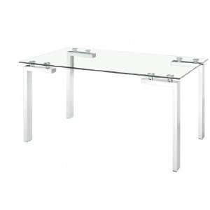  Modern Tempered Glass Top Dining Conference Table
