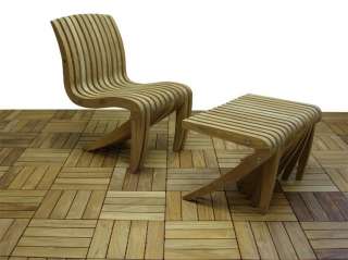 Teak Wood Deck Floor Tiles   10 Square Feet  True Teak, use indoors or 