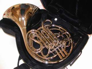 Rossetti Nickel Double French Horn Bb/F, Four Rotaries, NEW w/ Case 