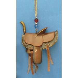   West Country Brown Horse Saddle Christmas Ornament