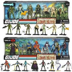  G.I. Joe Exclusive Cobra Island Action Figures Set Toys & Games