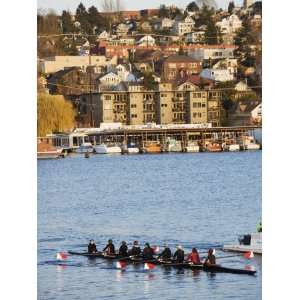  Rowing Team on Lake Union, Seattle, Washington State, United 