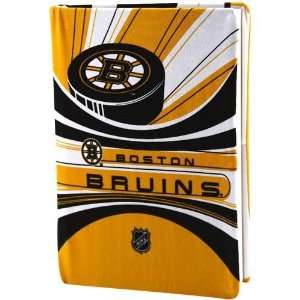    Boston Bruins Gold White Stretchable Book Cover