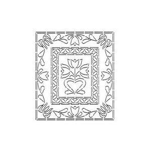  Quilt Stencil Mini Wholecloth Floral   3 Pack: Pet 